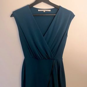 RACHEL Rachel Roy Women's Zipper Trim Teal Tank Dress XS